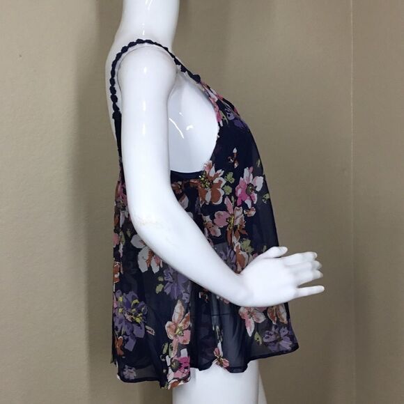 PPLA Sheer Tank Top With Embroidered Detail C3 - Picture 4 of 7